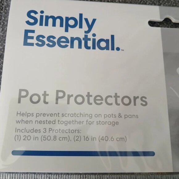 SIMPLY ESSENTIAL BY BED BATH & BEYOND POT PROTECTORS SET OF 3 Reusable Pot & Pan - Picture 5 of 6